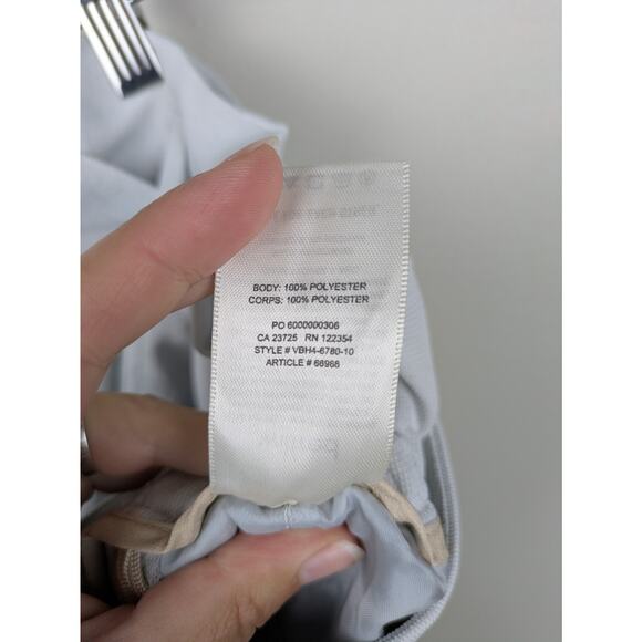 WILFRED Aritzia Belted Paperbag Short in Light Blue Crepette High Rise Women's 4 - Picture 5 of 6